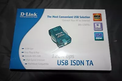 £39.99 • Buy D-Link DU 128TA - ISDN Terminal Adapter - External - USB - 128 Kbps