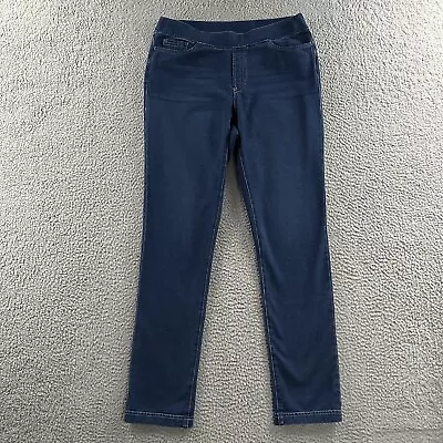 J. Jill Womens Pants Blue Size XS Pure Jill Indigo Leggings Ankle Pull On Cotton • $24.49