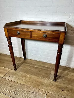 Antique Victorian Mahogany Writing Table - Hall Table . Free Delivery Available • £220
