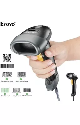 Eyoyo Wired 1D QR 2D Barcode Scanner Bar Codes Reader  Image Automatic Scanning • $24.99