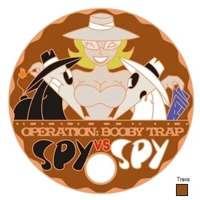 Spy Vs Spy Grey Lady Booby Trap Breast Orange Copper Pathtag MAD Magazine Coin • $10