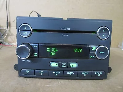 08 09 Ford Fusion Radio 6 Disc CD MP3 Player Receiver AMFM Stereo 9t4t18c815gd • $72