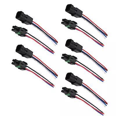 5Pair Male+Female 14 AWG Assembled Weather Pack 4 Pin Sealed Connector Adapter • $28.38