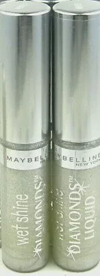 New (2) Maybelline Wet Shine Diamonds Liquid - #05 Clear Cut Diamond • $16.99