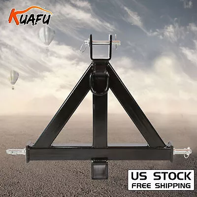 KUAFU 3 Point Hitch 2  Receiver Trailer Hitch Category 1 Tractor D-Ring Drawbar • $66.90
