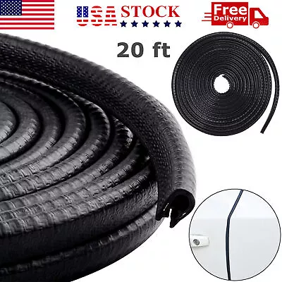 20ft U-Shape Car Door Edge Guard Molding Trim Rubber Edge Strip Seal Protector • $6.99