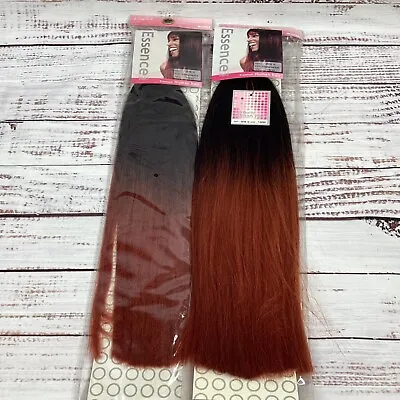 2 Packs Essence #T1B/350 Yaki Bulk 16” Micro Braiding Blend Hair • $38