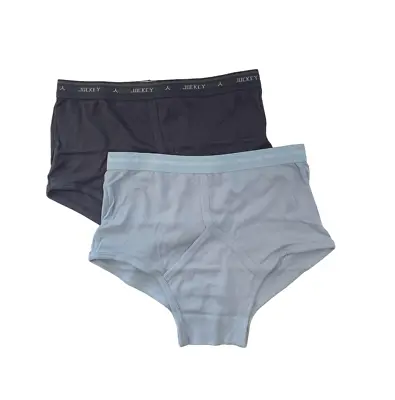 10 X Jockey Mens Y Front Briefs Underwear Undies Light Blue And Charcoal • $71.96