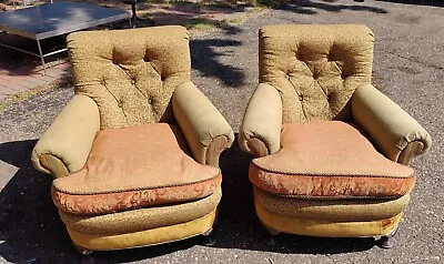 $999 • Buy  EJ VICTOR Carol Hicks Bolton Reading Overstuffed Arm Chairs (pair)