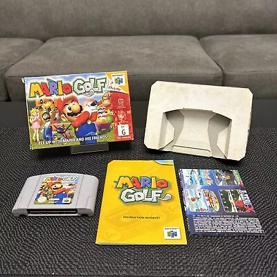 Nintendo 64 Game Mario Golf Complete Boxed Pal • $299