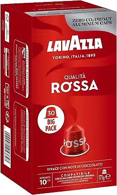 Lavazza Qualità Rossa Coffee Capsules Compatible With Nespresso Machines 30 Pods • $20.29