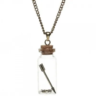 The Hunger Games Movie Mockingjay Gold Toned Bottle Necklace LICENSED NEW UNWORN • $5.99