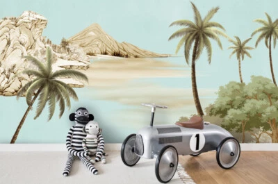 3D Palm Tree Landscape Wallpaper Wall Mural Removable Self-adhesive Sticker625 • $349.99