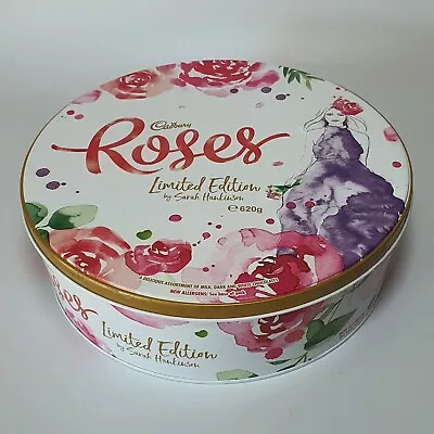 CADBURY Chocolate ROSES White Limited Edition Sarah Hankinson EMPTY Metal Tin • $6.95