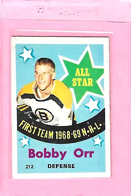 1960-70 O-PEE-CHEE Bobby Orr Boston Bruins HOF #212 EX • $39.99