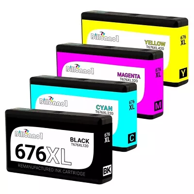  Epson T676XL Ink Cartridge For WorkForce Pro WP-4020 WP-4520 WP-4530 • $74.95