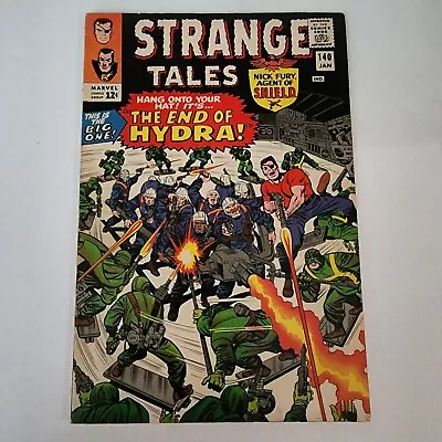 Strange Tales #140 (Marvel Comics January 1966) The End Of Hydra Nick Fury • $40