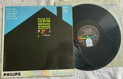 Meade Lux Lewis Boogie Woogie House Party Record LP Jazz Philips Mono Album • $9.99