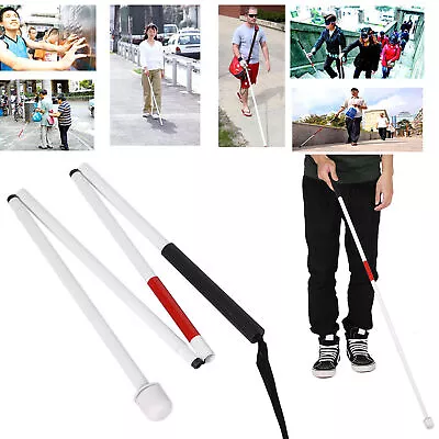 127cm 4-Sections Aluminum Alloy Folding Cane Walking Stick For The Blind BOO • $15.19