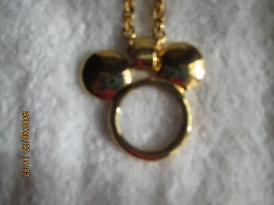 Collectible Disneyana Jewelry Vntg Napier Mickey Mouse 36  Goldtone Necklace New • $59.99
