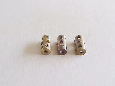 3 Meccano 3 Bore Couplings Part 63 Single Tapped With Grub Screws • £5.25