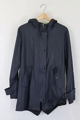 Zara Navy Rain Coat S By Reluv Clothing • $25.20