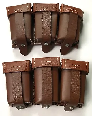 Wwii German K98 98k Rifle Ammo Pouches Pair-brown 1st Pattern • $53.56