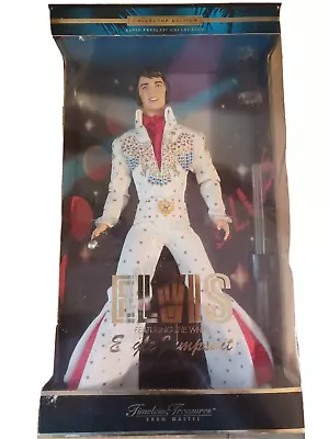 Elvis Feat. The White Eagle Jumpsuit Timeless Treasures Doll 2000 Mattel #28570 • $100