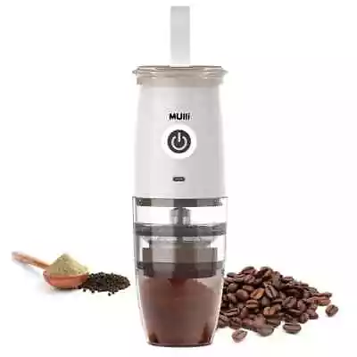 Mulli Portable Burr Coffee GrinderElectric Manual 2-in-1 Cafe Grind • £22.99