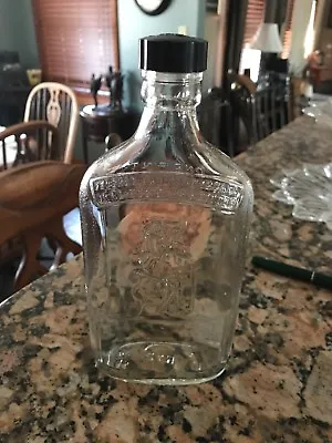Vintage Liquor Bottle With Music Man Theme And Bakelite Cap • $12
