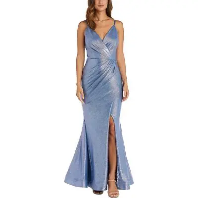 NW Nightway Womens Metallic Maxi Formal Evening Dress Gown BHFO 1883 • $35.99