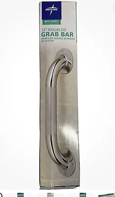 New Bath Safety Grab Bar 12 In X 1-1/4 In Textured Grip Anodized Steel Medline • $14.92