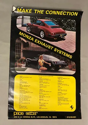 Vintage Poster: Monza Exhaust Systems Pace Setter (24x 38 Inches) • $18.22