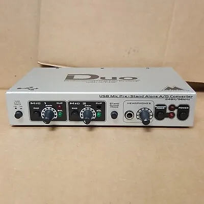 M-Audio Duo Mic Pre-Stand Alone A/D Converter To S/PDIF 24Bit 96 KHz (NoAC)PARTS • $21