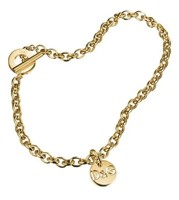 D&G Gold Plated Tag Necklace • £55