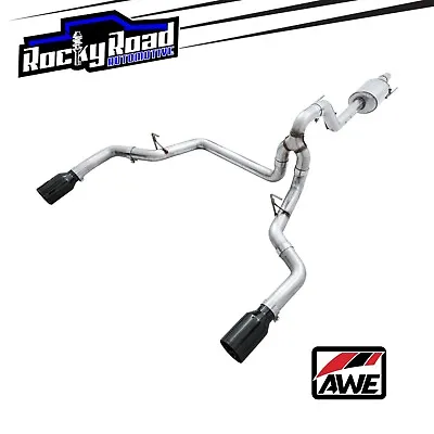 AWE 0FG Dual Exhaust System For 2015-2020 Ford F-150 W/ 5  Diamond Black Tips • $1295