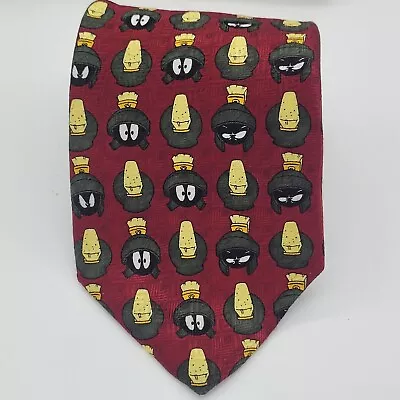 Marvin The Martian Warner Bros Studio Store 1997 Neck Tie Necktie Silk Very Nice • $19.99