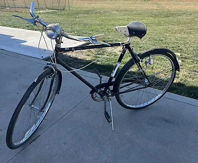 Vintage Huffy Sportsman Bicycle Black Cruiser Disassembled • $240