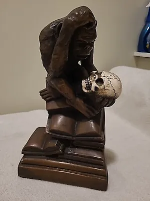 Vintage Monkey Skull Sculpture 1967 Marwel Thinker Darwin Philosophy Statue • $42