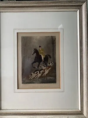 Engraving By J F Herring Jun E Hacker Fix Hunting The Stream • £15