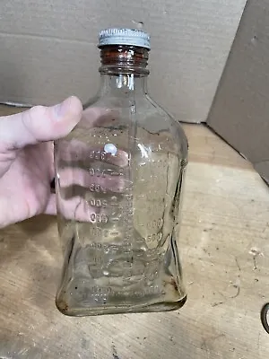 Vintage Glass IV Infusion Bottle 1000cc  Cutter Laboratories Berkeley CA • $19