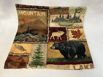 Bear Moose Stag Deer Elk Rustic Lodge Cabin Hunting Throw Pillow Cover Man Cave • $13.08