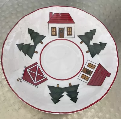 Mason's Christmas Village SAUCER  6 In Ceramic House Barn Replacement • $5