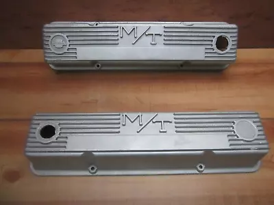 Mickey Thompson Valve Covers Small Block Chevy 327 Finned Aluminum Vintage M/T👀 • $124.99