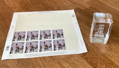 $10 • Buy 911 Items Stamps And Etched Glass Towers