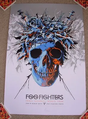 FOO FIGHTERS Concert Gig Poster Print PERTH 3-8-15 2015 Print Ken Taylor  . • $44.99
