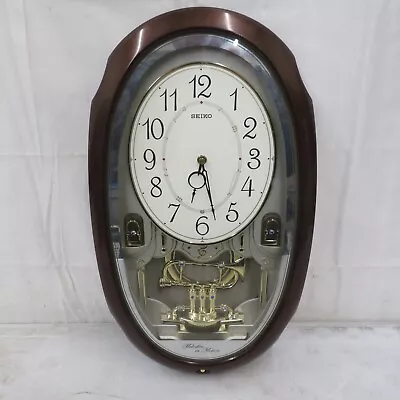 Seiko QXM261BRH Melodies In Motion Musical Analog Wall Clock For Parts • $40