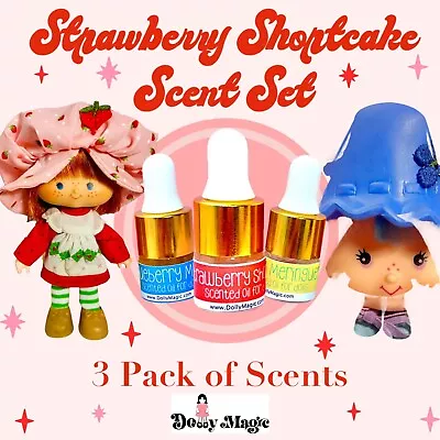 3 Pack: DIY Doll Scent Fragrance Kit For Vintage Strawberry Shortcake Dolls! • $14.95