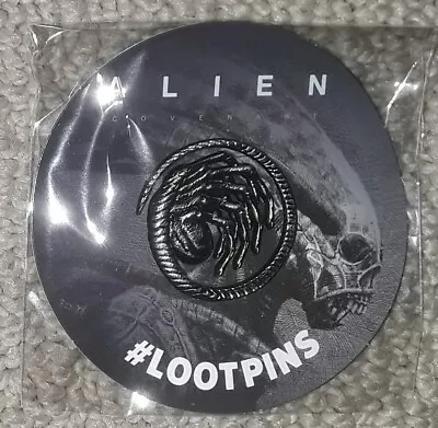 Alien Covenant Facehugger 1.25  Metal Cloisonne Pin - Loot Crate Exclusive New • $5.11