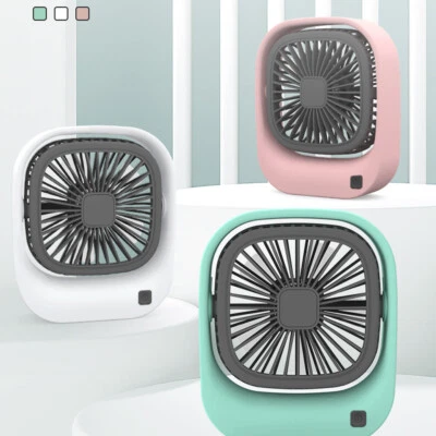 $13.99 • Buy Portable Mini Fan Travel Cooler Rechargeable USB 2 Speed Hand Held Desk Fan AU